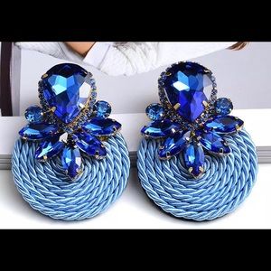 Round drop earrings fashion